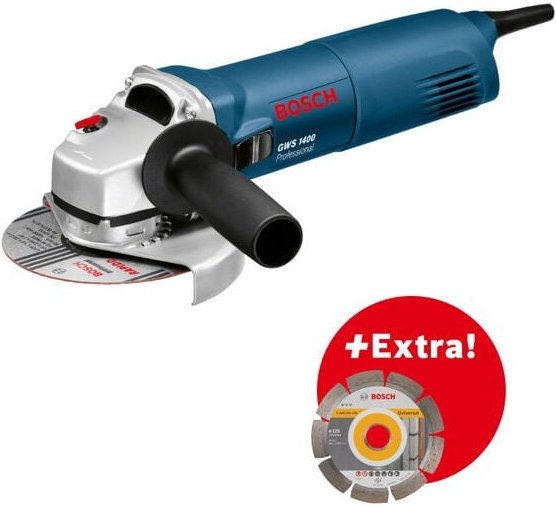Bosch Winkelschleifer gws 1400 125 mm + bosch Diamantscheibe - 0601824900
