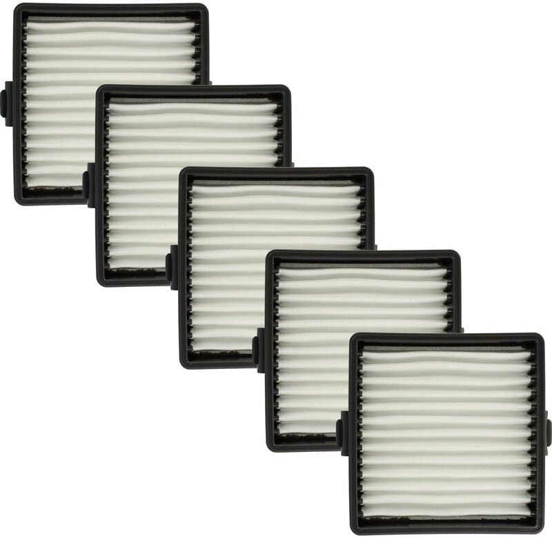 Thumbnail - 5x Flachfaltenfilter Ersatz für Ryobi 019484001007-2 für Handstaubsauger, Staubsauger - Filterelement - Vhbw