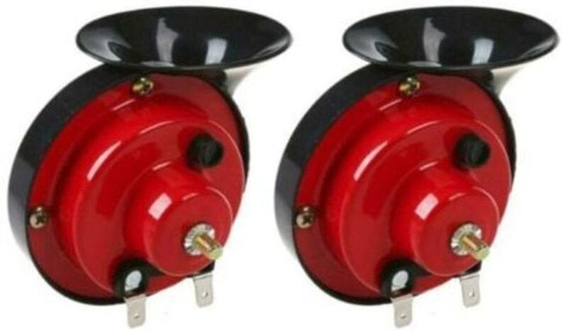 Mumu - 12 v Universal-Autohupe, Fahrradhupe, 110 dB LKW-Hupe, wasserdichte Zughupe, Luft-Nebelhupe für lkw, Auto, Motorr...