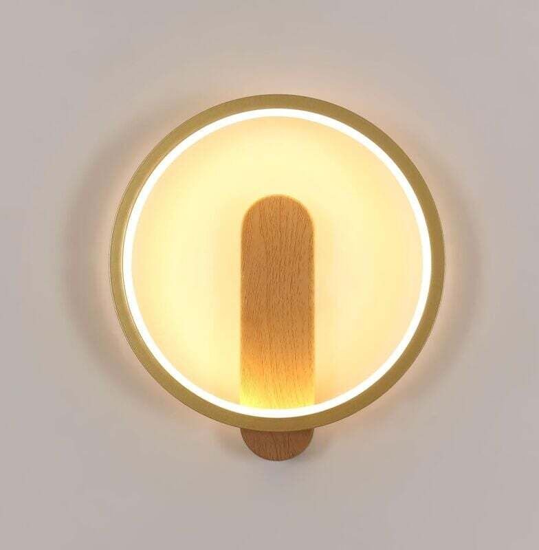 Comely - LED-Wandleuchte für den Innenbereich, 15 w, 1600 lm, runde LED-Wandlampe, Warmweiß 3000 k, moderne Wandleuchte ...