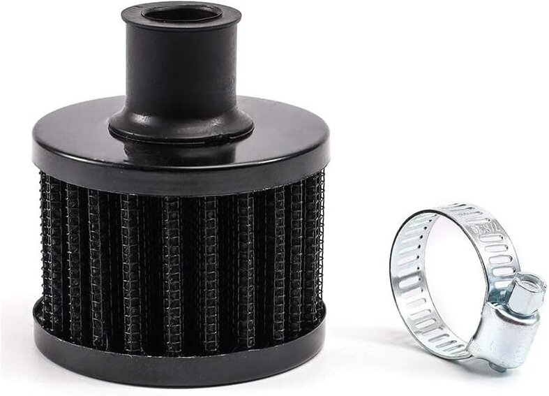 Thumbnail - Ersandy - Universal-Schnittstelle, Motorrad-Luft-Ölfilter, Auto-Kaltluft-Einlassfilter, 12 mm Entlüftung, Turbo-Kurbelge...