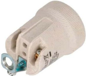 Porzellan EDM Fassung auf Gewindestangen E27 44013