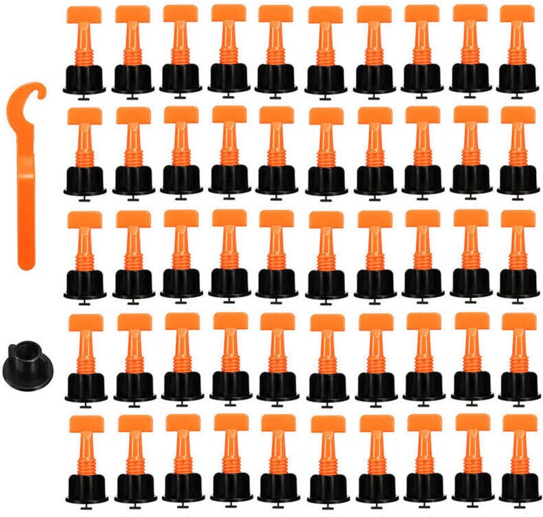 Fliesenverlegesystem, Hilfsmittel zum Positionieren und Nivellieren von Fliesen, 151 Teile