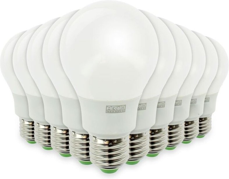 Lot von 10 LED-Lampen E27 9W eq 60W 806m kaltweiß