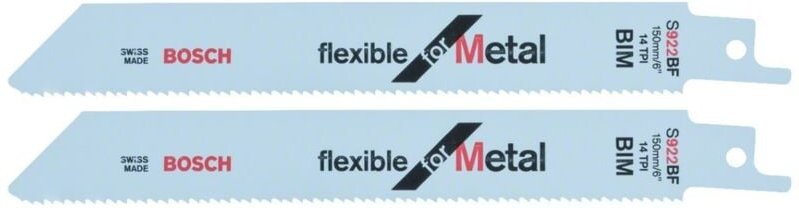 2x Säbelsägeblatt s 922 bf Flexible for Metal - 2608656037 - Bosch