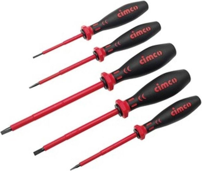 Cimco Schlitzschraubendreher-Satz, VDE-isoliert, 5-teilig