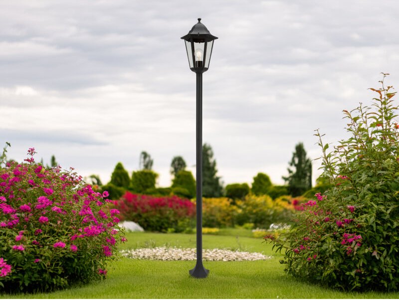 Smartwares - Außen Mastleuchte classico im Landhausstil aus Aluminium, Höhe 170cm