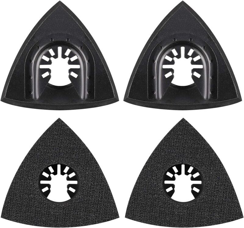 4-teiliges Delta-Schleifpad, 80 mm, Multi-Tool-Befestigungspad-Zubehör, Multi-Tool-Klinge, oszillierendes Werkzeug-Zubeh...