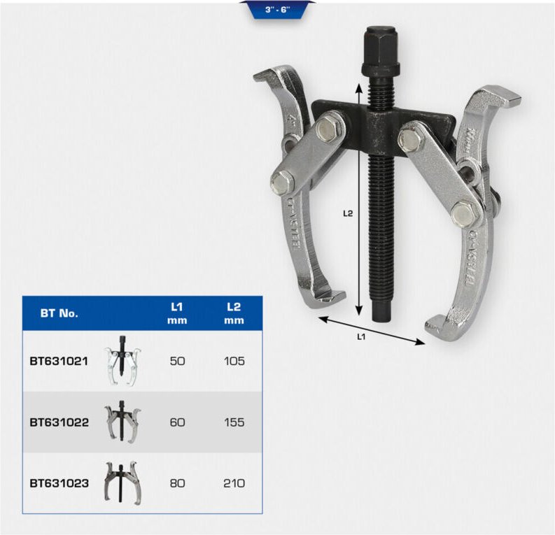Brilliant Tools - Universal-2-Arm-Abzieher 6" - BT631023