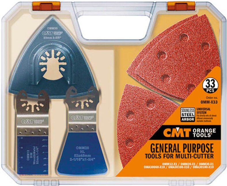 OMM-X33 SET 33-teilig KLINGEN UND ZUBEHÖR FÜR MULTIFUNKTIONSWERKZEUG