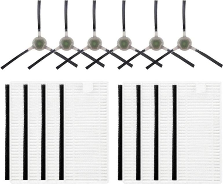 14PCS für Lefant M201 U180 M571 M200 M500 M501 M520 T700 T800 Robotic Staubsauger Teile HEPA-Filter Seite pinsel