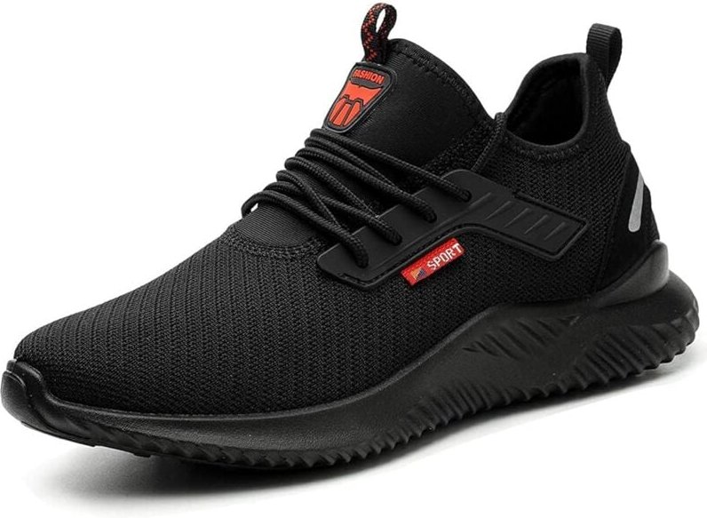 Sicherheitsschuhe für Herren und Damen, leichte Sicherheits-Sneaker, Arbeitsschuh, Stahlkappe, rutschfester Bauschuh, 44