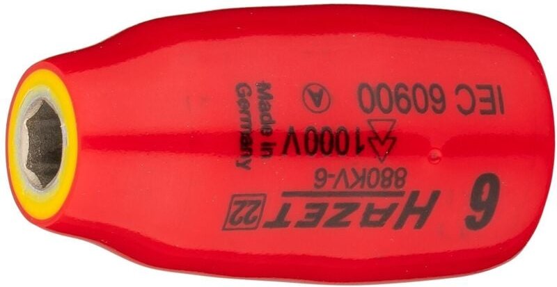 Steckschlüsseleinsatz, Sechskant, Vierkant hohl 10 mm (3/8), Außen-Sechskant-Tractionsprofil, 6 mm, Art.Nr. 880KV-6 - Ha...