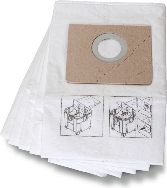 5x Vliesfiltersack Premium Dustex 35 lx, Dustex 35 mx - 31345251010 - Fein