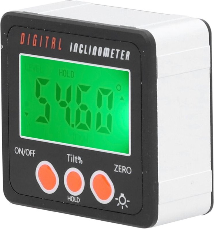 Digitaler elektronischer Winkelmesser/Neigungsmesser mit Magnetfuß, IP54, für Holzbearbeitung und Heimwerkerprojekte
