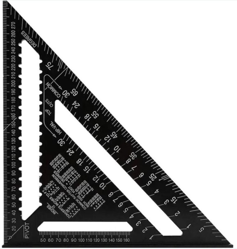 Csparkv - Promotion Professionelles metrisches Dreiecksquadrat, 30 cm/300 mm hochpräzises Zimmermannsquadrat, Zimmermann...
