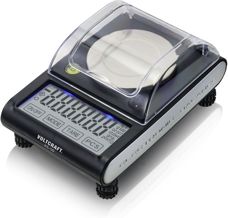 Voltcraft - PS-50 Präzisionswaage Wägebereich (max.) 50 g Ablesbarkeit 0.001 g batteriebetrieben, übe