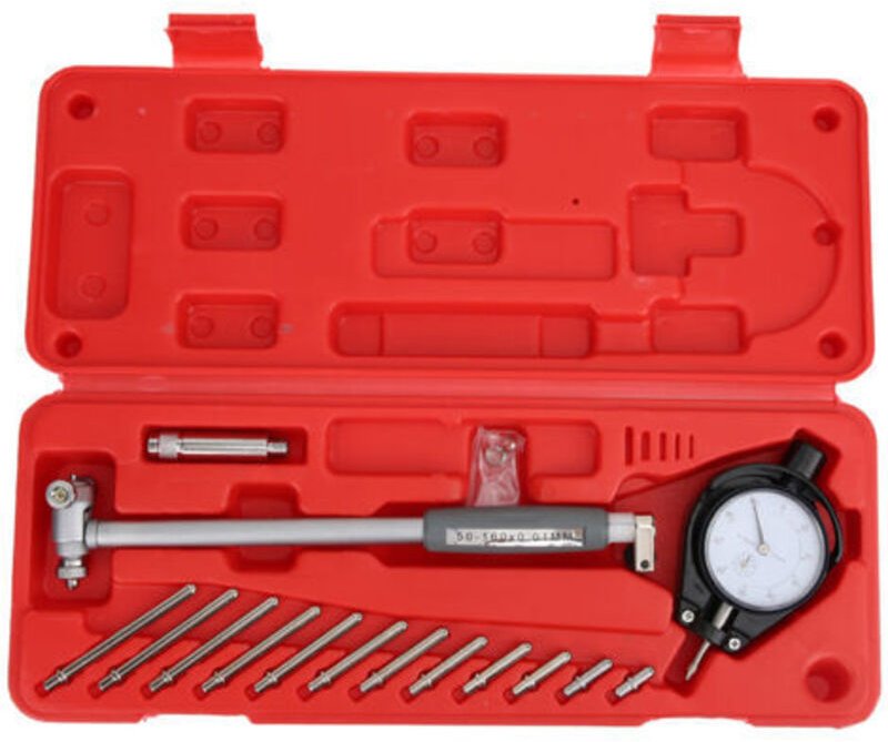 Mumu - Messuhr mit 12 Messköpfen, hohe Präzision, 0,01 mm, 50–160 mm