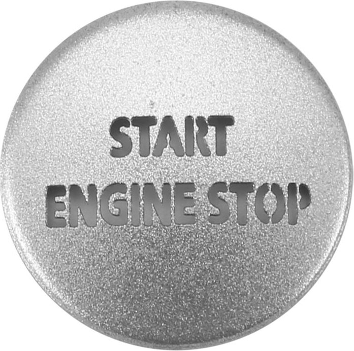 Tlily - Motor-Start-Stopp-Druckschalter-Aufkleber für LR4 4 und Sport 2010-2013, Silber