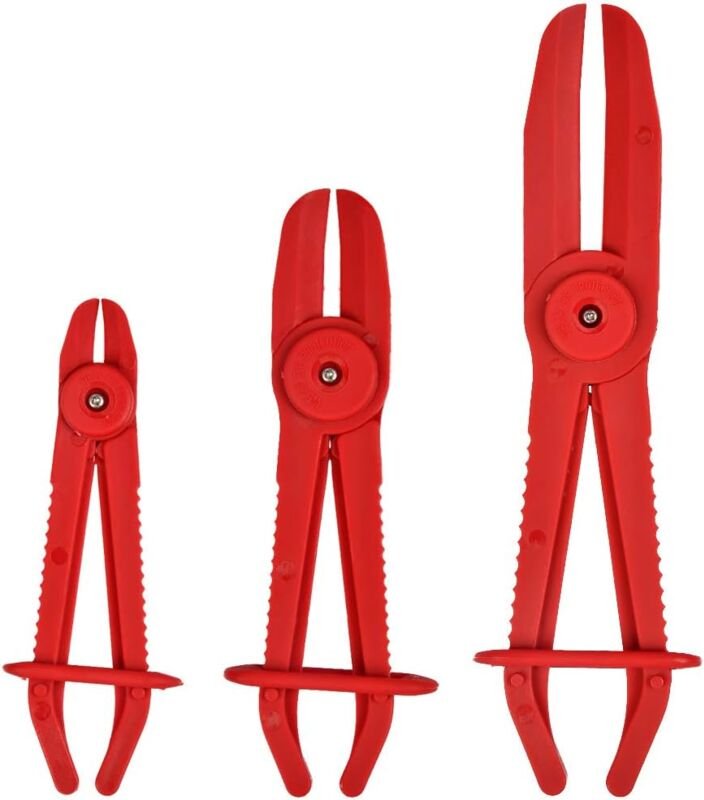 3 Stück flexible Schlauchklemmen, Schlauchzange, Nylon-Anziehwerkzeug für Kraftstoffleitungen, Bremsen, Heizungen, Heizk...