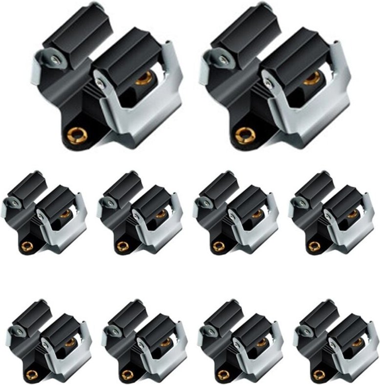 10 Stück Mopp- und Besenhalter, Wandmontage, Garten-Aufbewahrungsklammern, Gestell mit Schrauben, Griff, Aufhängewerkzeu...