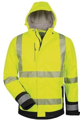 Warnschutz-Softshelljacke Melvin Gr.XXL gelb/schwarz Elysee