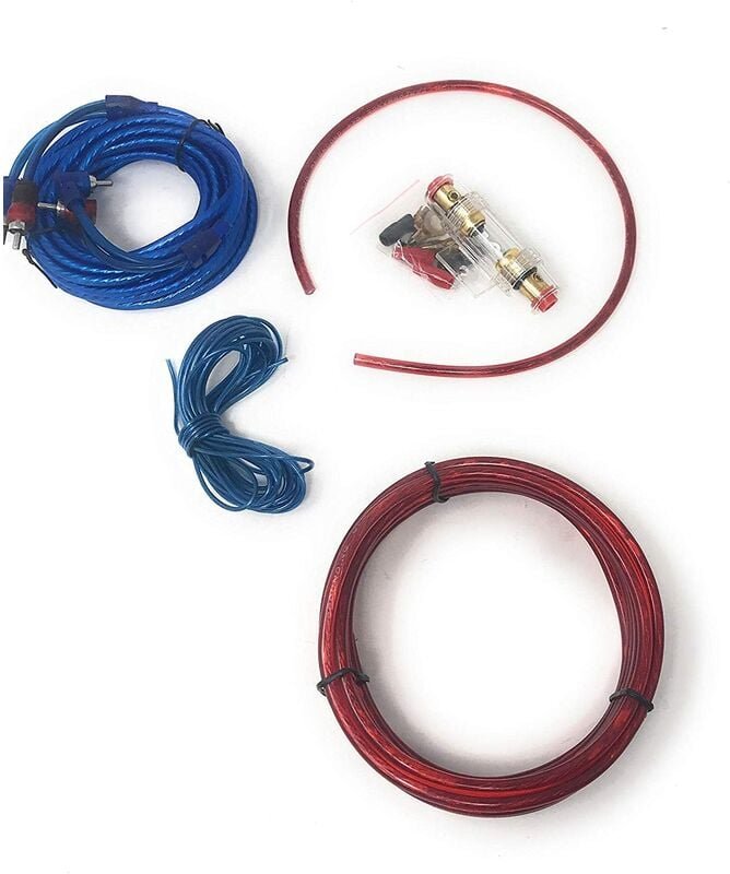 Planet Shop - RCA-Audiokabelsatz für die Installation von Auto-Leistungsverstärkern