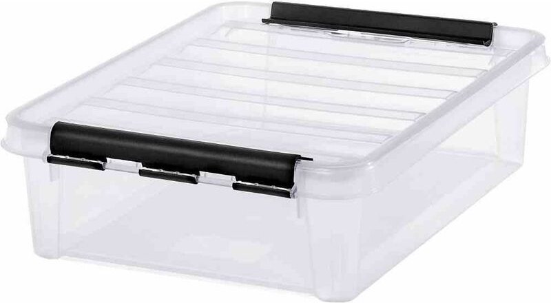 Clipbox transparent/schwarz flach 8 l SmartStore 'Classic 14'
