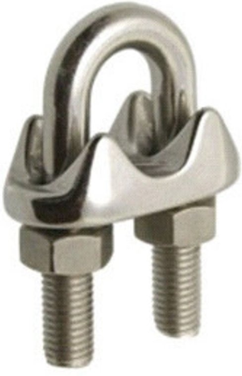 Kabelschlauch mit Schellenhalter Edelstahlqualität Durchmesser 8