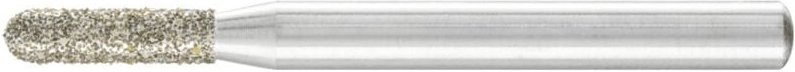 PFERD TOOLS Diamant-Schleifstift Walzenrund Ø5,0mm Schaft-Ø6 mm D357 (grob) zum Schleifen von GFK/CFK