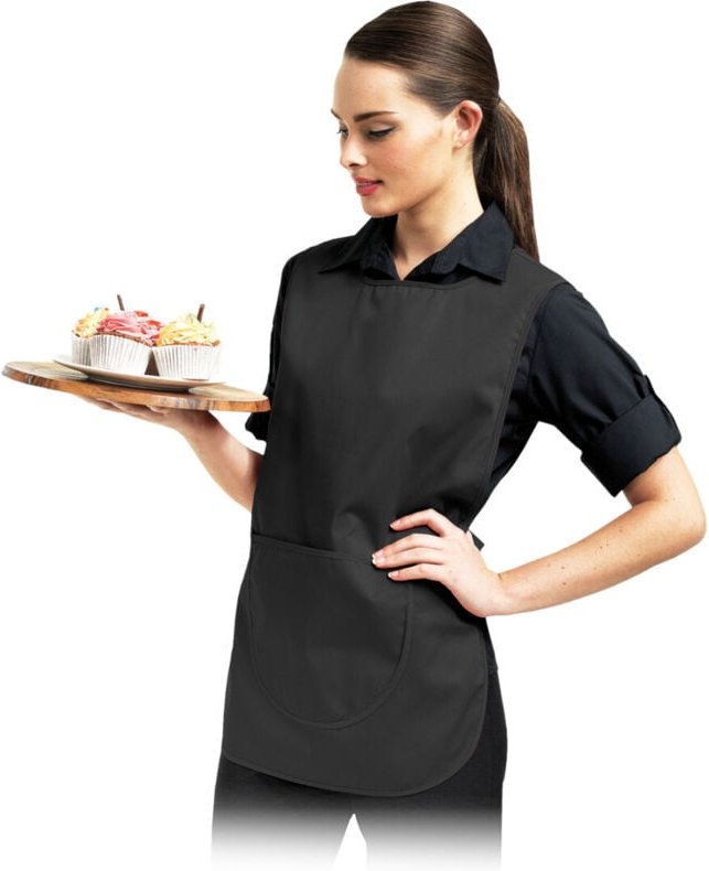 Überwurfschürze für Damen in schwarz S