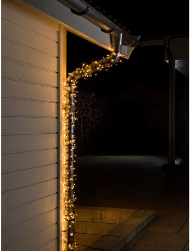 Konstsmide LED Microlichterkette für Außen 40 LED 40 LED, bernstein Lichterkette