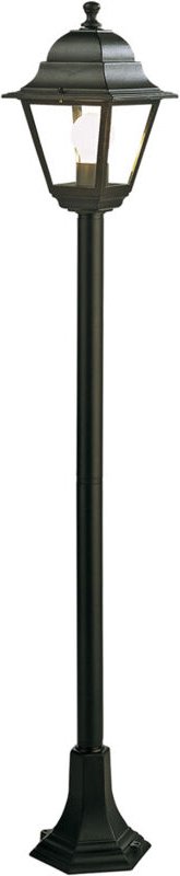 Sovil - Straßenlaterne mit Säule 'Alt' 60 w - Cm 18 x 18 x h 121 Weiß/Silber