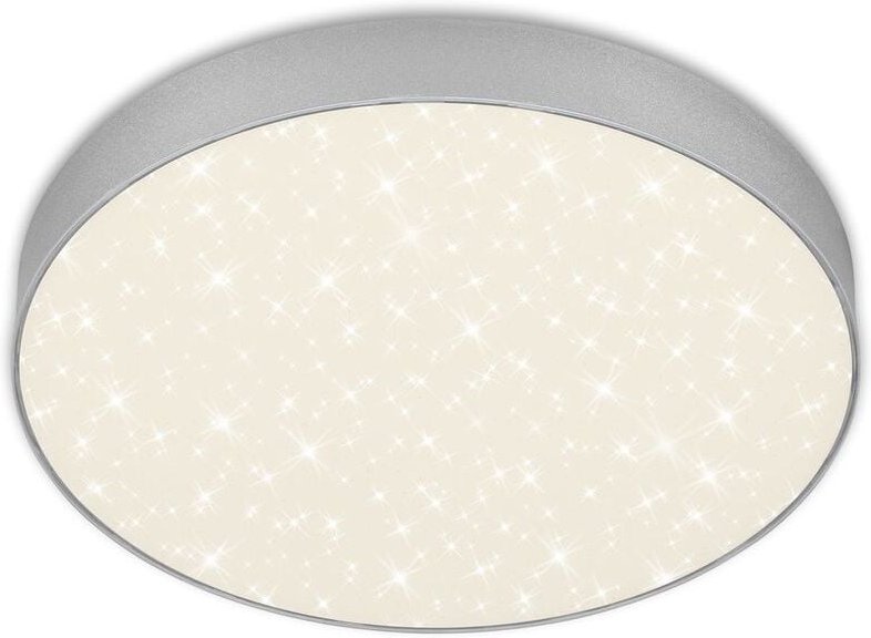 Briloner - led Aufbauleuchte Sternenhimmel 4000K 21W silber Metall Ø28,7cm