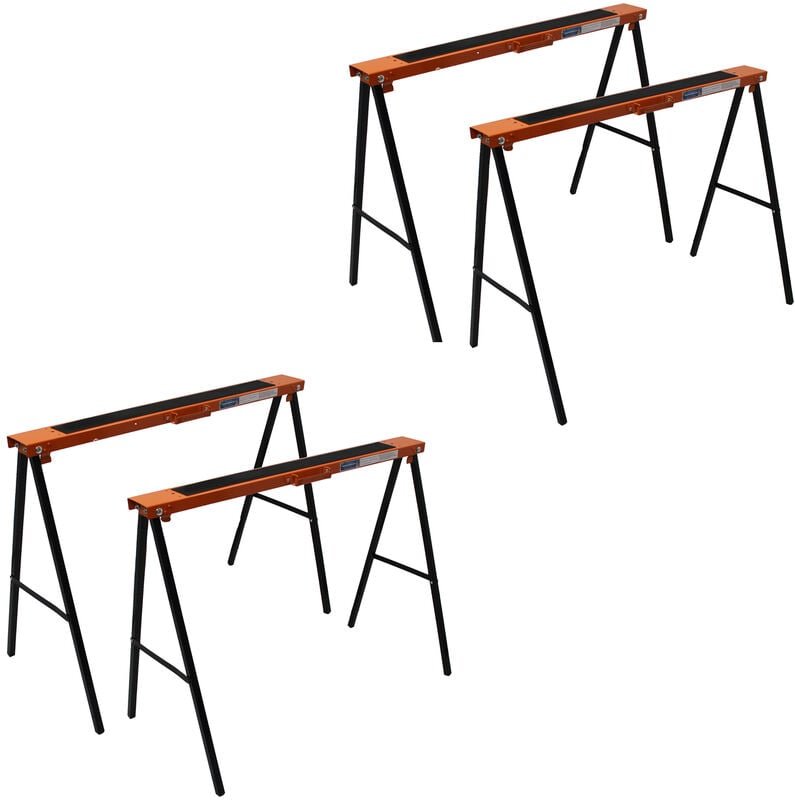 4x Klappbock 250 kg je Paar Gerüstbock Unterstellbock Stützbock