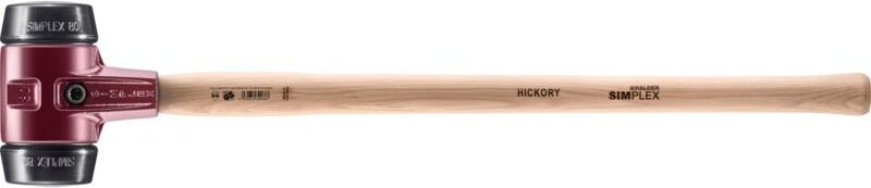 SIMPLEX-Vorschlaghammer, Gummikomposition mit Tempergussgehäuse und Hickorystiel D=80 mm 3002.081