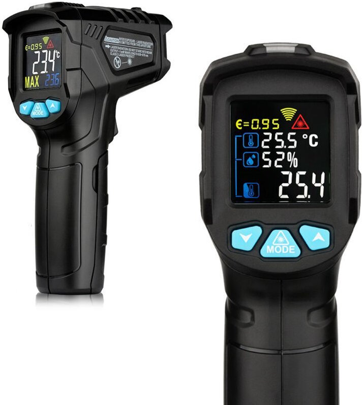 Iro1A Industrielles Infrarot-Thermometer, Temperaturpistole -50-380℃