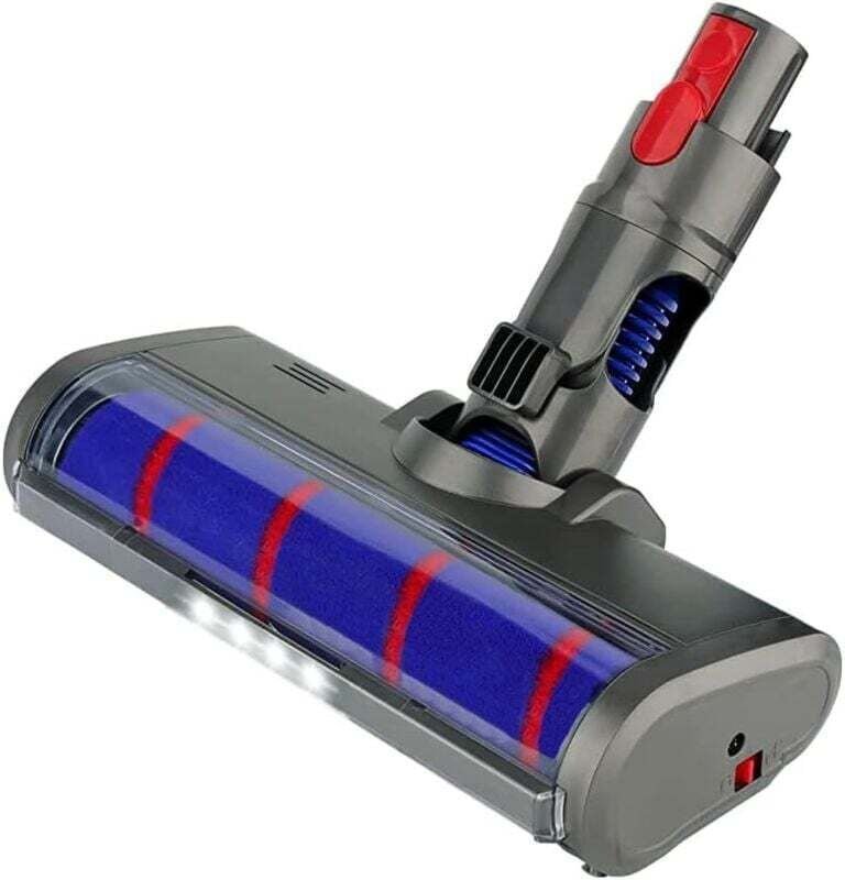UlisemBrush für Dyson V8 V7 V10 V11 V15 Staubsauger-Ersatzteile für Dyson mit Turbo und Soft-Roller, LED-Licht, elektris...