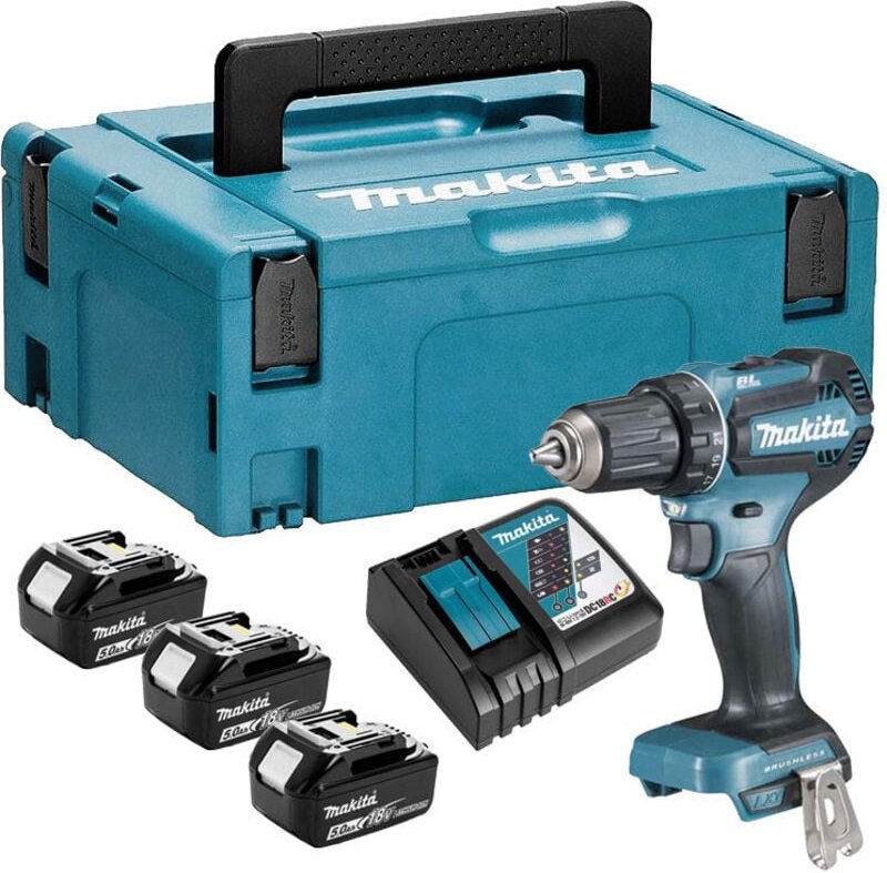 Bohrschrauber Makita 18 v DDF485RTJ - 5 Ah + 3 Akkus 18 v - 5 Ah + 1 Schnellladegerät