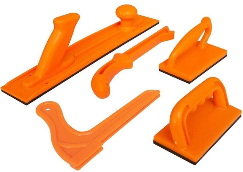 Set de 5 pièces pour Le Travail du Bois Bâtons de sécurité Couleur Orange Idéal pour Les scies sur Table, Les raboteuses...