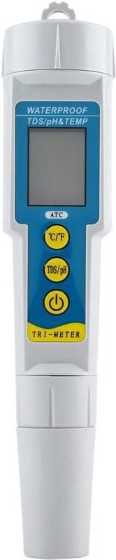 Alovez - 3-in-1-Multifunktions-Digital-PH-Meter, digitaler PH/EC/TEMP-Tester