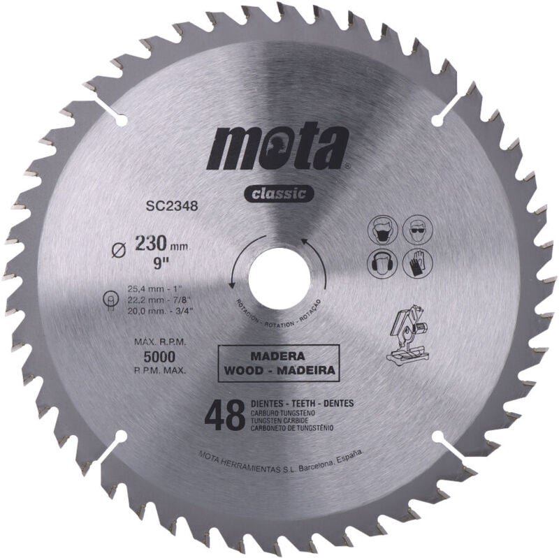 Widia Handkreissäge, 230mm, 48 Zähne Mota Werkzeuge 39556