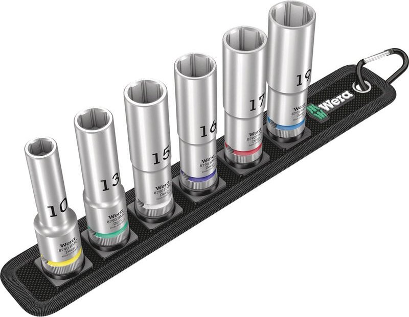 Thumbnail - Wera Belt C Deep 1 Steckschlüsseleinsatz-Set 1/2" 6teilig 05004565001