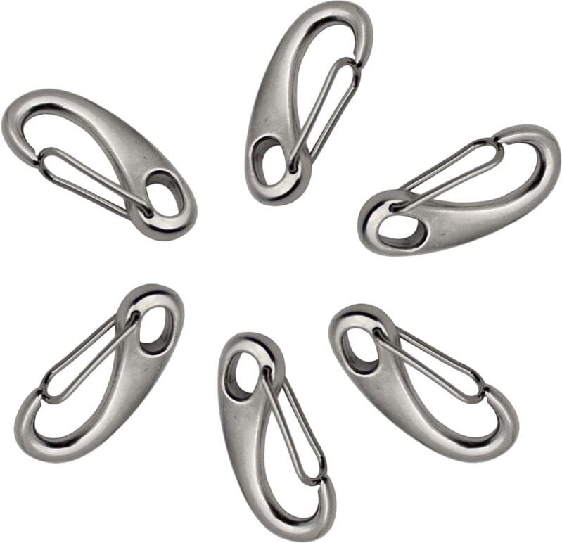 Shining House - Stück Karabiner aus Edelstahl 304, 50 mm Karabiner aus Edelstahl, eiförmiger Karabiner aus Edelstahl 304...