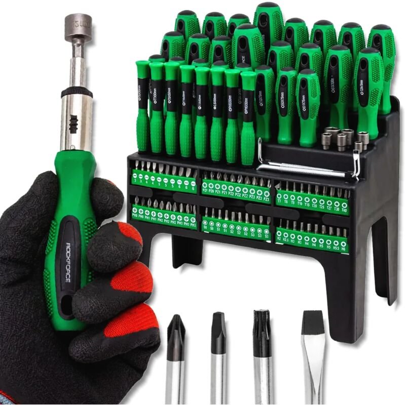 Rockforce 100-Teiliges Schraubendreher-Bit-Set Im Ständer