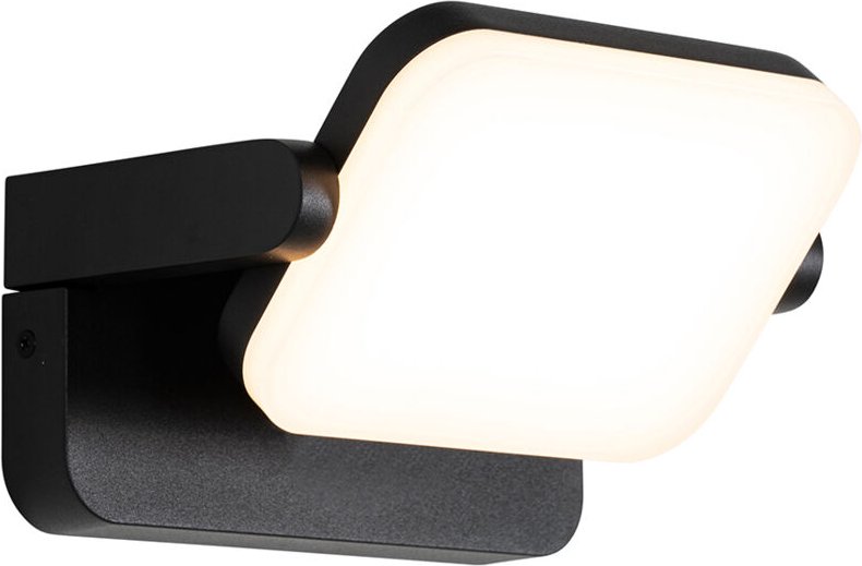 Außenwandleuchte schwarz inkl. led verstellbar - Kamile