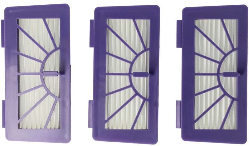 3x Staubsaugerfilter kompatibel mit Neato XV-11, XV-25, XV-21, XV-12, XV-15 Staubsauger - HEPA-Filter Lila - Vhbw