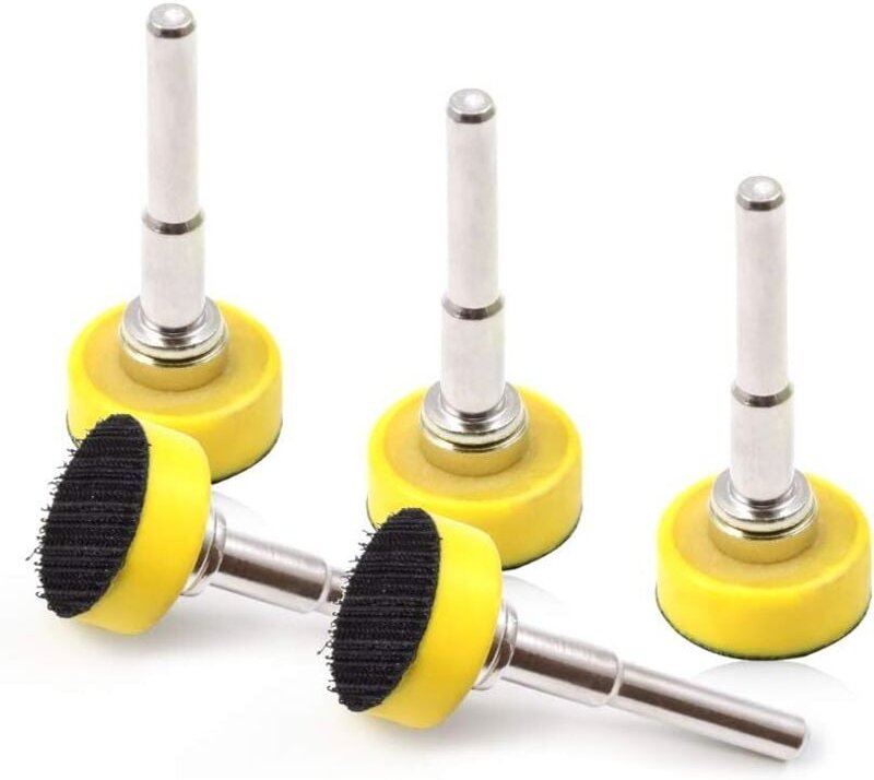 5er-Pack 1-Zoll-Klett-Schleifscheiben mit Bohraufsatzhalter