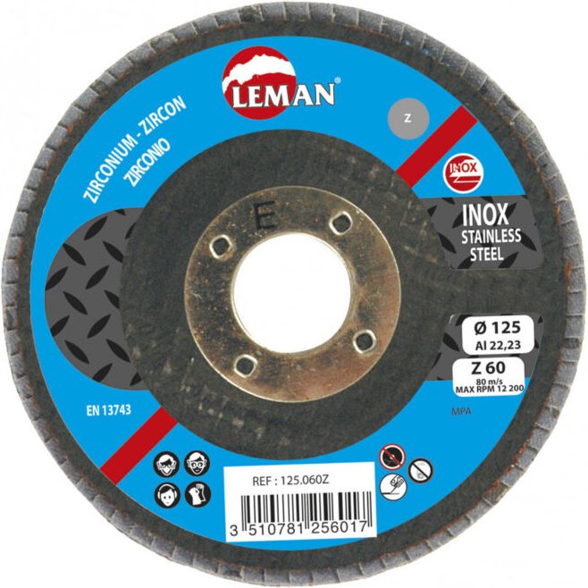 Schleifscheibe Bombe 125 Körnung 40 Zirkonium -- Profi-Serie