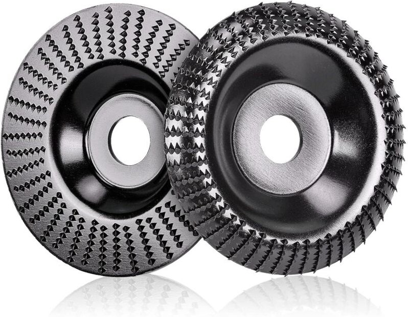 Csparkv - 2 Stück Holzscheiben für Winkelschleifer ø 125 mm x 22 mm, Holzschleifer, schnell schneidende und Schleifschei...